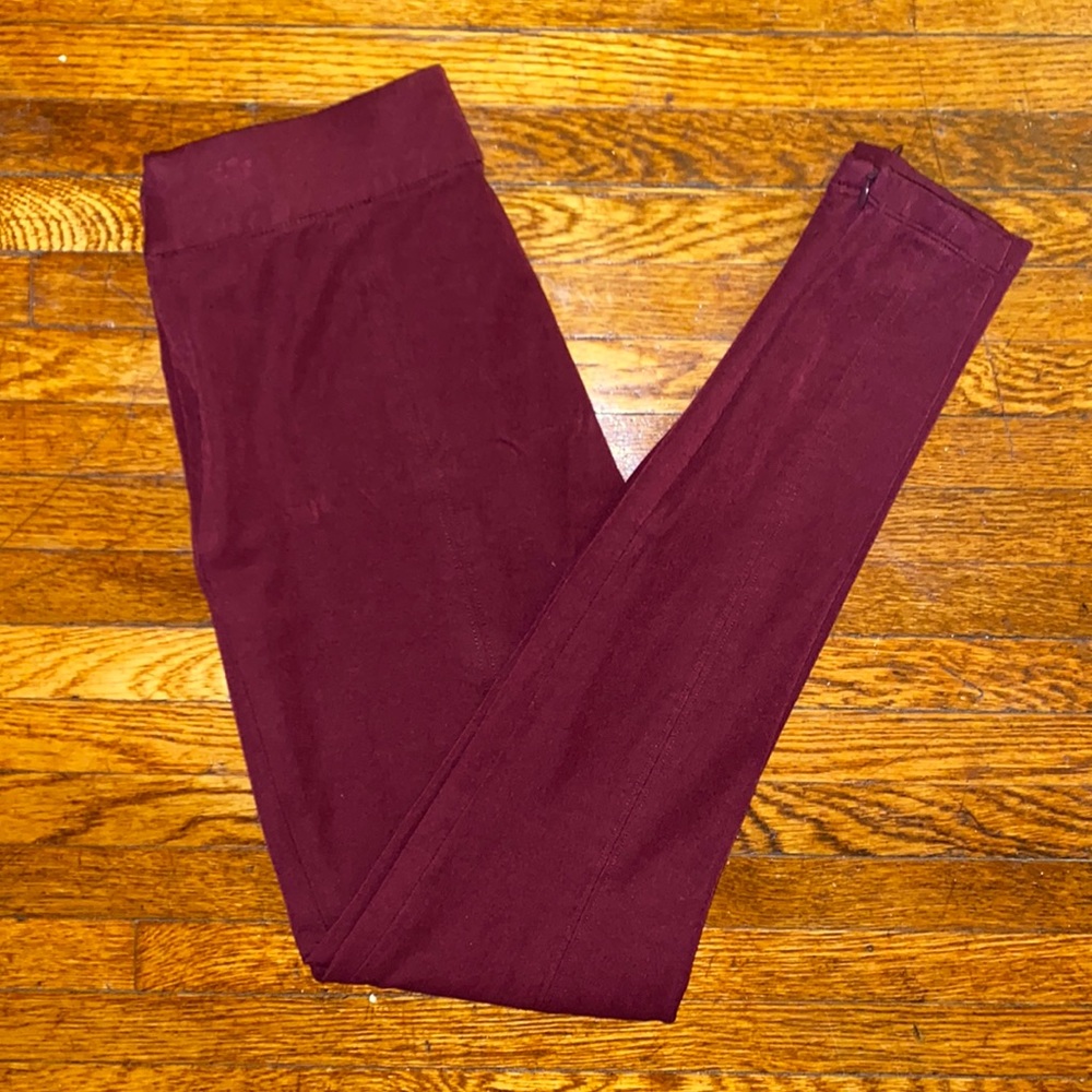 WHBM Burgundy Legging Pants